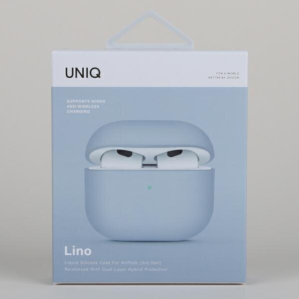 Uniq Lino AirPods 3 gen Silicone Blue hind ja info | Kõrvaklapid | hansapost.ee