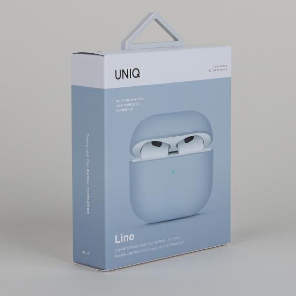 Uniq Lino AirPods 3 gen Silicone Blue цена и информация | Kõrvaklapid | hansapost.ee