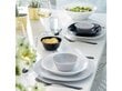 Õhtusöögiserviis Luminarc Carine Grey White, 18-osaline hind ja info | Lauanõud ja nõude komplektid | hansapost.ee