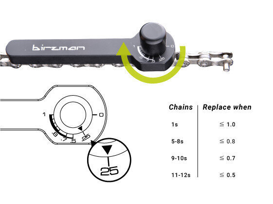 Jalgrattaketi kulumismõõtja Birzman Chain Wear Indicator II цена и информация | Jalgratta tööriistad ja rattahooldustooted | hansapost.ee