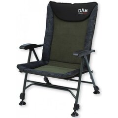 Кресло DAM CamoVision Easy Fold Chair With Armrests Alu, черное цена и информация |  Садовые стулья, кресла, пуфы | hansapost.ee