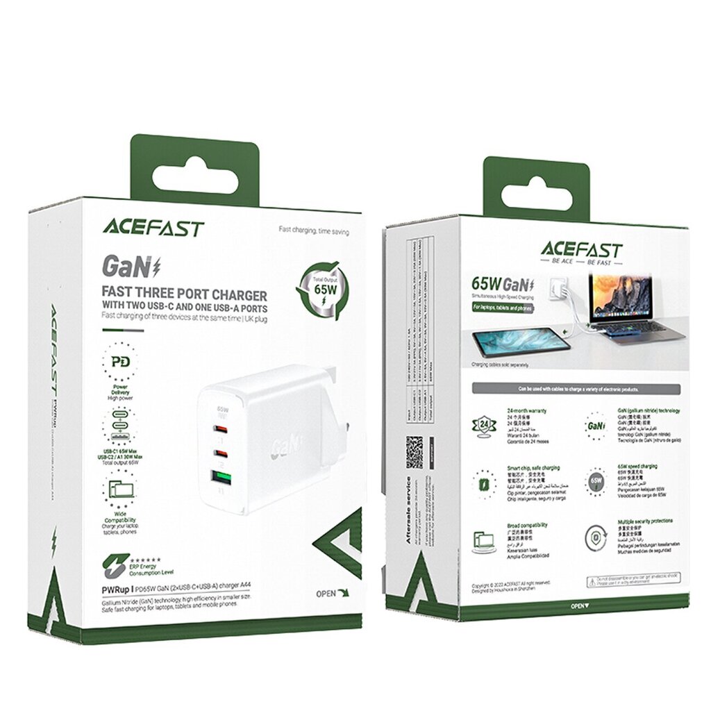 Acefast A44 цена и информация | Laadijad mobiiltelefonidele | hansapost.ee