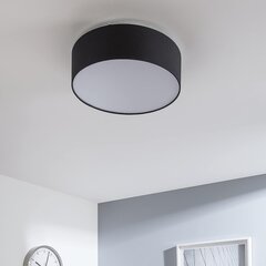 Inspire - потолочная лампа Sitia - 3 световые точки E27-40W - Ø 48 см - Потолочная лампа из хлопчатобумажной ткани - черная цена и информация | Потолочные светильники | hansapost.ee