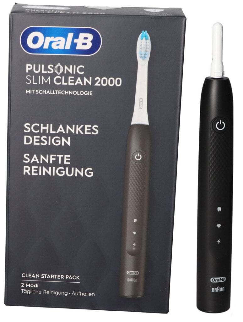 Oral-B Pulsonic Slim Clean 2000 Must (Renoveeritud B) hind ja info | Elektrilised hambaharjad | hansapost.ee