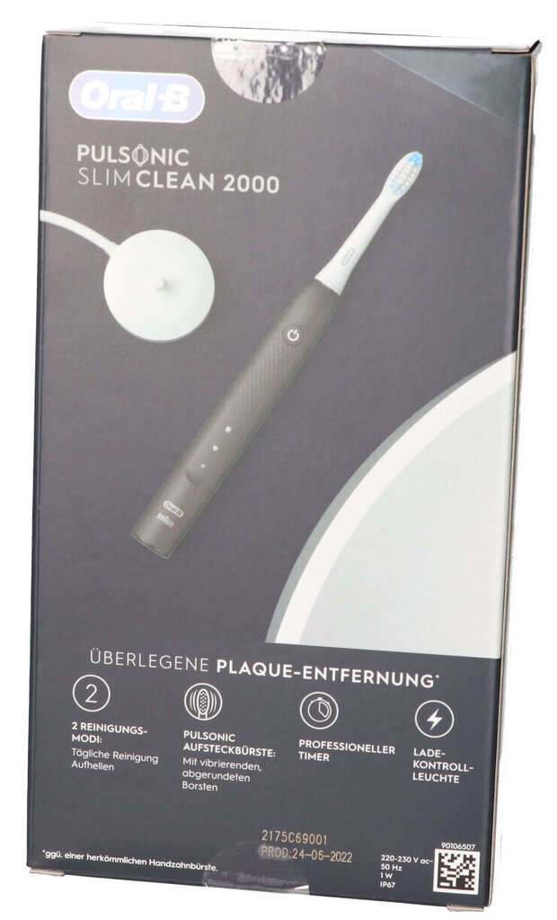 Oral-B Pulsonic Slim Clean 2000 Must (Renoveeritud B) hind ja info | Elektrilised hambaharjad | hansapost.ee