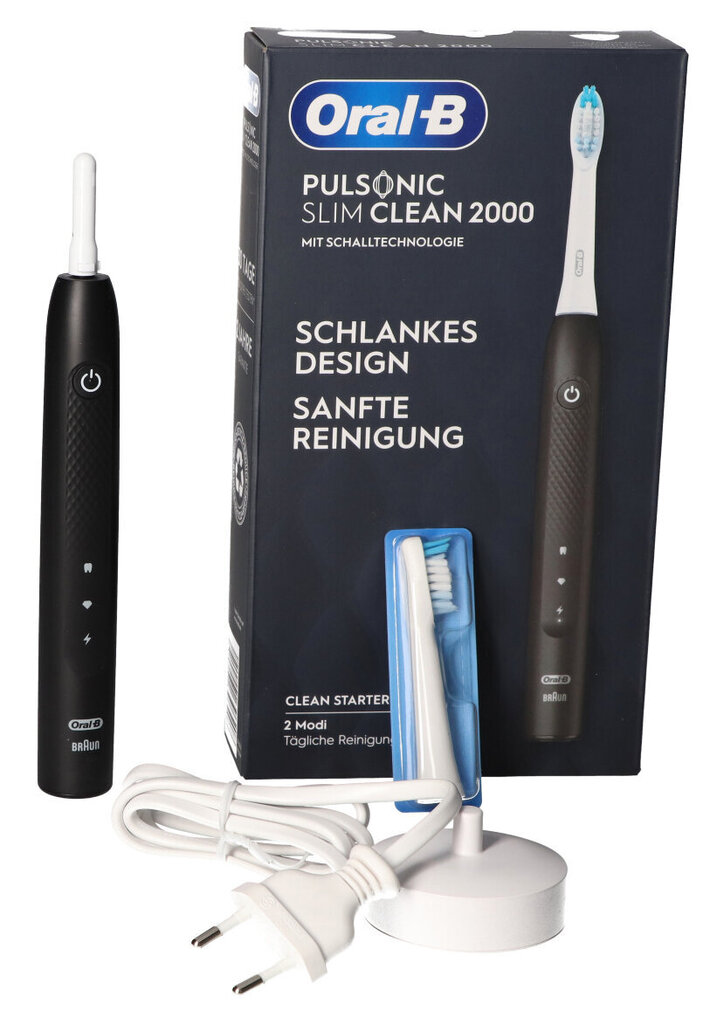 Oral-B Pulsonic Slim Clean 2000 Must (Renoveeritud B) hind ja info | Elektrilised hambaharjad | hansapost.ee