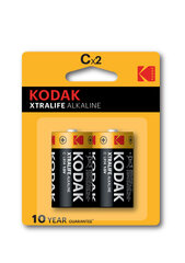 Kodak Xtralife Alk C-Cell elemendid, 2 tk. price and information | Batteries | hansapost.ee