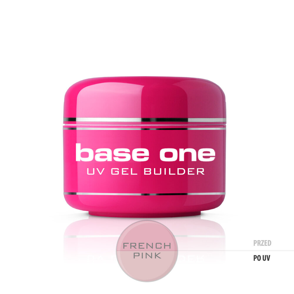 Ehitusgeel küüntele Silcare Base One French Pink, 15 g цена и информация | Küünelakid ja küünelakieemaldajad | hansapost.ee