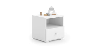 Тумбочка ADRK Furniture Emi 01, белая цена и информация | Ночные шкафы | hansapost.ee
