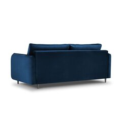 Бархатный диван-кровать Micadoni Scaleta, синий/черный цвет цена и информация | Диваны | hansapost.ee