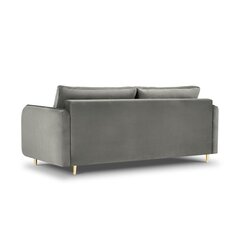 Бархатный диван-кровать Micadoni Scaleta, серый цвет цена и информация | Диваны | hansapost.ee