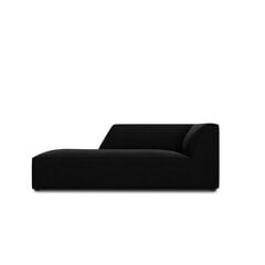 Бархатный левый диван Micadoni Ruby, черный цвет цена и информация | Диваны | hansapost.ee