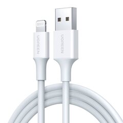 Cable Lightning to USB UGREEN 2.4A US155, 0.25m (white) hind ja info | Juhtmed ja kaablid | hansapost.ee