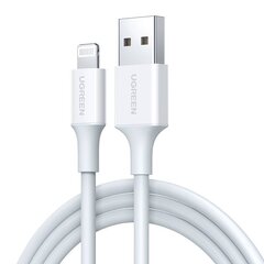 Cable Lightning to USB UGREEN 2.4A US155, 1.5m (white) цена и информация | Кабели и провода | hansapost.ee