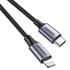 Cable Lightning to USB-C UGREEN PD 3A US304, 1.5m price and information | Wires and cables | hansapost.ee