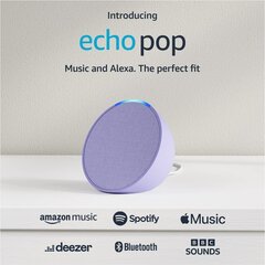 Echo Pop Bluetooth smart speaker Lavender Bloom цена и информация | Аудио колонки | hansapost.ee