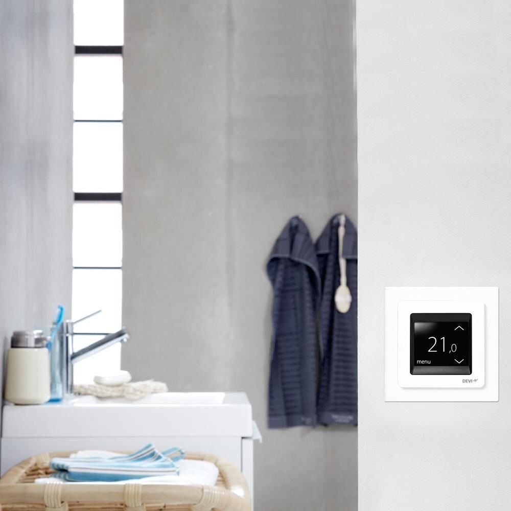 Elektrooniline programmeeritav termostaat Devi DEVIreg Touch цена и информация | Põrandaküte | hansapost.ee