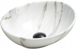 Valamu Mexen Elza, White Marble 1 hind ja info | Vannitoa valamud, kraanikausid | hansapost.ee