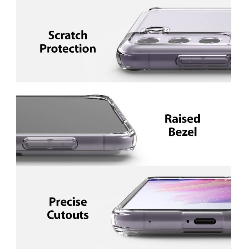 TakeMe Ultra Slim 0,5 mm Samsung Galaxy S21 FE (G990B) läbipaistev цена и информация | Telefonide kaitsekaaned ja -ümbrised | hansapost.ee