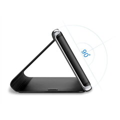 Blun Smart Clear Glass View эко кожаный Чехол-книжка окошком Samsung Galaxy S22 Plus 5G (S906B) Черный цена и информация | Чехлы для телефонов | hansapost.ee