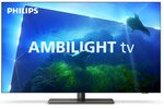 TV Set PHILIPS 48'' OLED/Smart 3840x2160 Wireless LAN Bluetooth Google TV Metallic