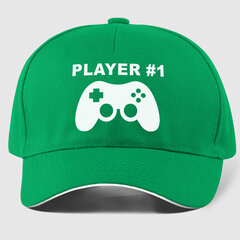 Кепка Игрок №1, зеленый цвет цена и информация | Оригинальные шапки | hansapost.ee
