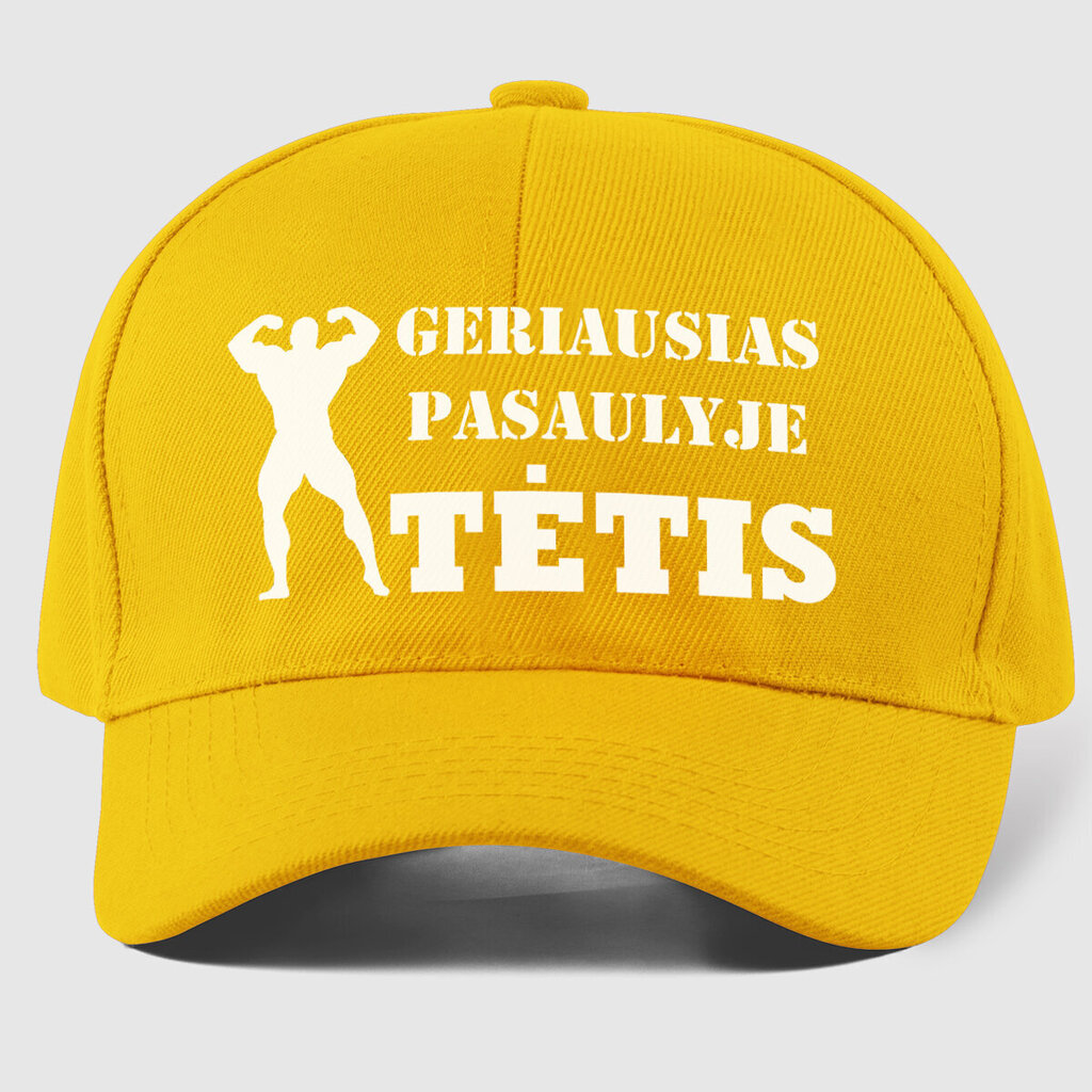 Müts Geriausias Tėtis, kollane цена и информация | Huvitavad mütsid | hansapost.ee