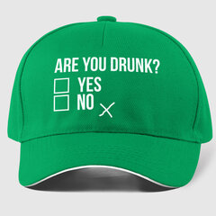 Müts Are you drunk?, roheline hind ja info | Huvitavad mütsid | hansapost.ee