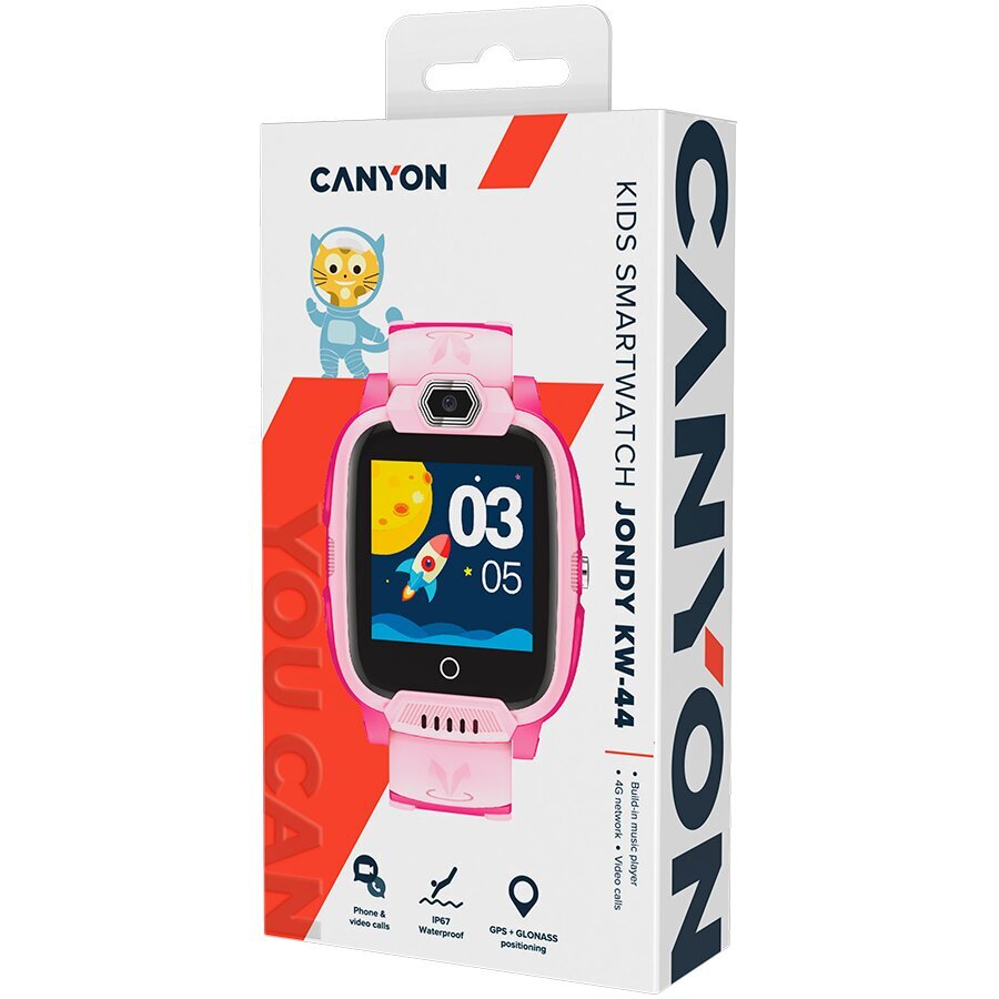 Canyon Jondy KW-44 Pink цена и информация | Nutikellad, laste nutikellad | hansapost.ee