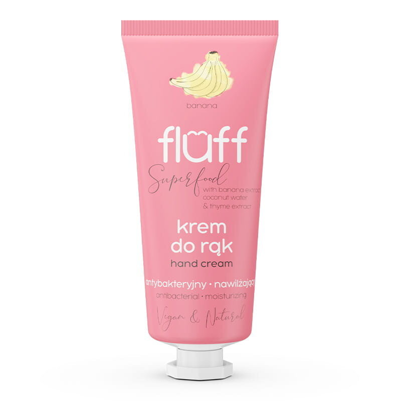 Niisutav antibakteriaalne kätekreem Fluff, banaan, 50ml цена и информация | Kehakreemid, kehaõlid ja losjoonid | hansapost.ee