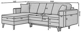 Universaalne nurgadiivan Asgard L, roheline price and information | Corner sofas and corner sofa beds | hansapost.ee