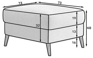 Tumba Asgard, pruun price and information | Bag chairs, sofas, stools | hansapost.ee