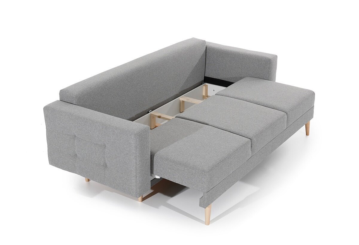 2-osaline pehme mööbli komplekt Asgard 3+1, hall hind ja info | Pehme mööbli komplektid | hansapost.ee