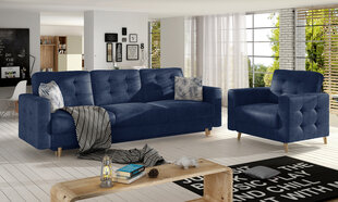 Комплект мягкой мебели из 2-х частей  Asgard 3+1, синий цвет цена и информация | Комплекты мягкой мебели | hansapost.ee