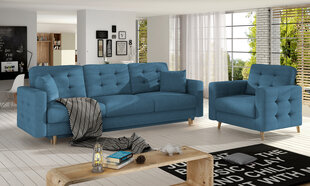 2-osaline pehme mööbli komplekt Asgard 3+1, sinine hind ja info | Pehme mööbli komplektid | hansapost.ee