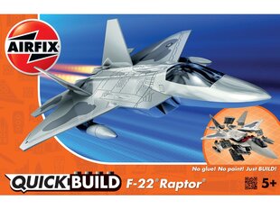 Сборная модель для склеивания Airfix - QUICK BUILD F22 Raptor, J6005 цена и информация | Конструкторы и кубики | hansapost.ee