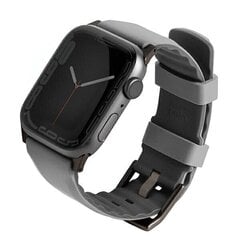 UNIQ pasek Linus Apple Watch Series 4|5|6|7|8|SE|SE2|Ultra 42|44|45mm. Airosoft Silicone szary|chalk grey цена и информация | Аксессуары для смарт-часов и браслетов | hansapost.ee