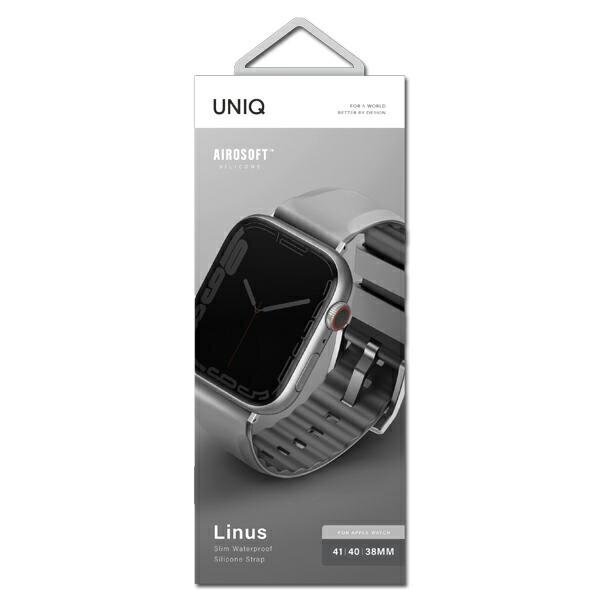 Uniq Linus Apple Watch Series 38/40/41mm, Chalk Grey цена и информация | Nutikellade aksessuaarid ja tarvikud | hansapost.ee