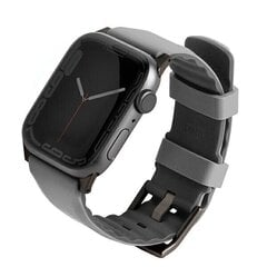 UNIQ pasek Linus Apple Watch Series 4|5|6|7|8|SE|SE2 38|40|41mm. Airosoft Silicone szary|chalk grey цена и информация | Аксессуары для смарт-часов и браслетов | hansapost.ee