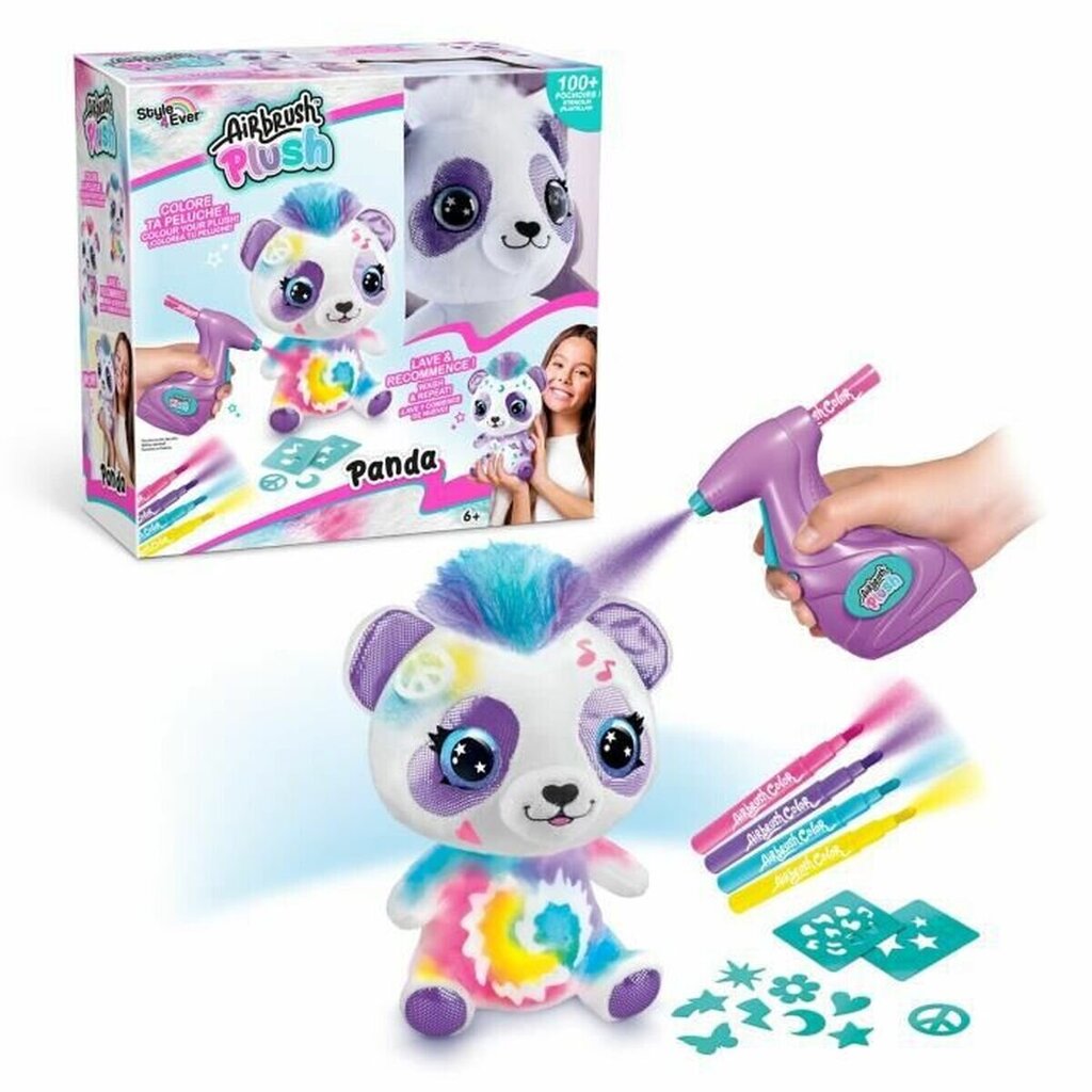 Loominguline komplekt Canal Toys Airbrush Plush Panda hind ja info | Arendavad laste mänguasjad | hansapost.ee