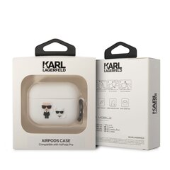 Karl Lagerfeld and Choupette Silicone Case for Airpods Pro White цена и информация | Наушники | hansapost.ee