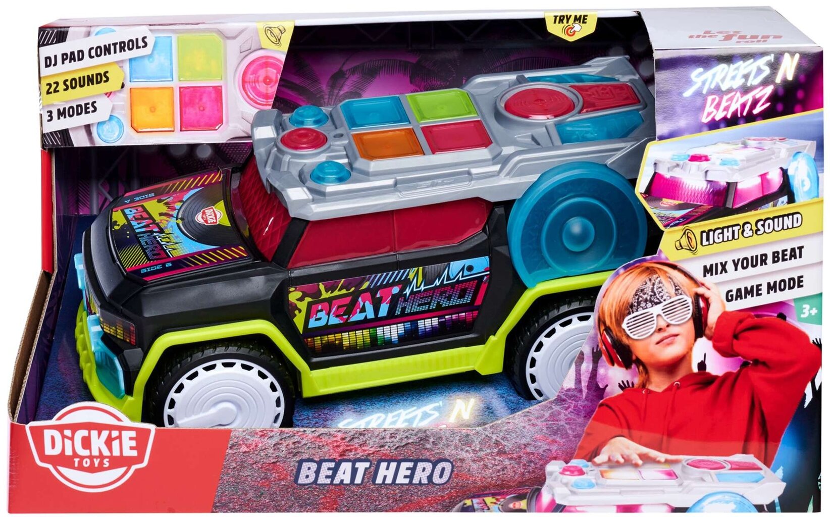 Interaktiivne auto Dj Streets' N Beatz Beat Hero цена и информация | Mänguasjad poistele | hansapost.ee