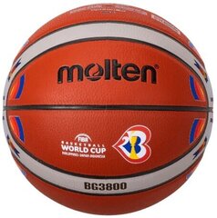 Basketball ball training MOLTEN B7G3800-M3P FIBA synth. leather size 7 цена и информация | Баскетбольные мячи | hansapost.ee