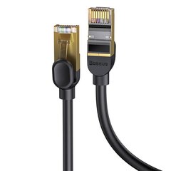 Сетевой кабель Baseus Ethernet RJ45, 10 Гбит/с, 8 м (черный) цена и информация | Кабели и провода | hansapost.ee