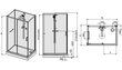 Nelja seinaga dušikabiin Sanplast Classic II kpl-KCD2/CLII 90-120s цена и информация | Dušikabiinid | hansapost.ee