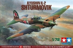 Tamiya - Ilyushin IL-2 Shturmovik, 1/72, 60781 hind ja info | Tamiya Laste mänguasjad alates 3.a | hansapost.ee