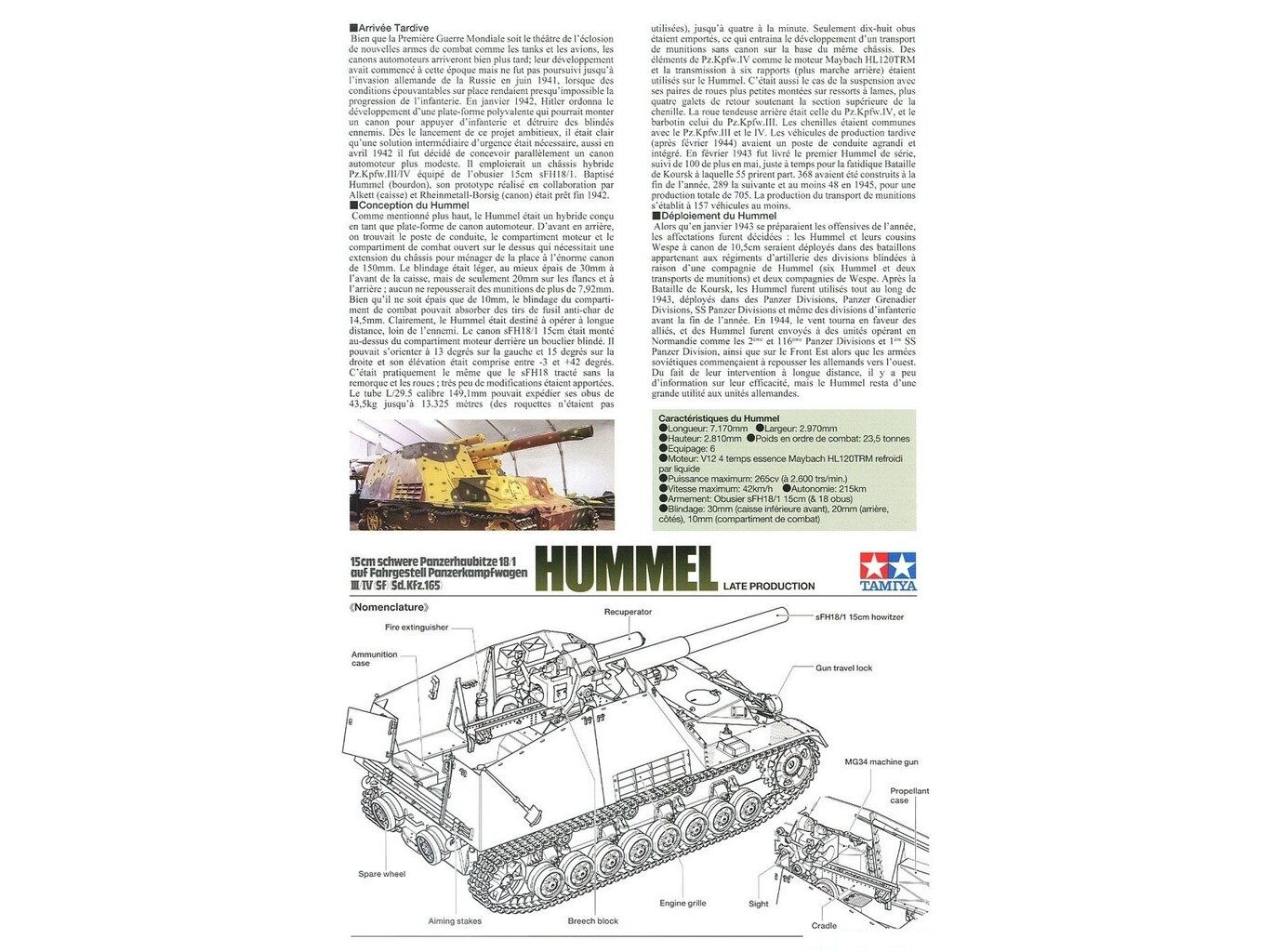 Tamiya - Sd.Kfz.165 Hummel (Late), 1/35, 35367 hind ja info | Klotsid ja konstruktorid | hansapost.ee