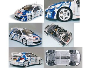 Tamiya - Peugeot 206 WRC, 1/24, 24221 цена и информация | Конструкторы и кубики | hansapost.ee