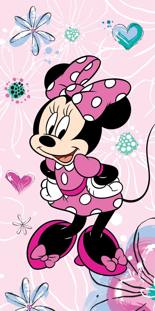 Disney rätik Minnie Pink Bow 02, 70x140 cm цена и информация | Rätikud ja saunalinad | hansapost.ee