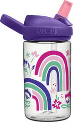 Laste joogipudel Camelbak Eddy+Kids Rainbow Floral, 400 ml, lilla hind ja info | Joogipudelid | hansapost.ee